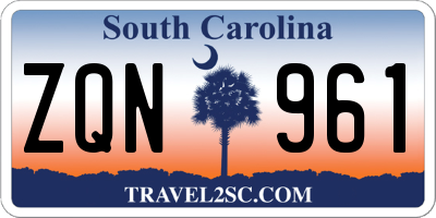 SC license plate ZQN961