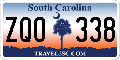 SC license plate ZQO338