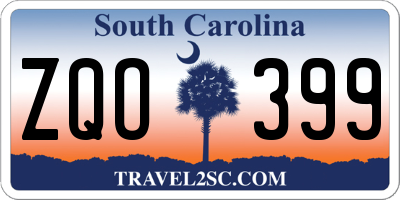 SC license plate ZQO399