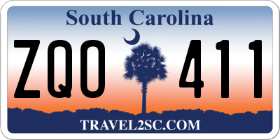 SC license plate ZQO411