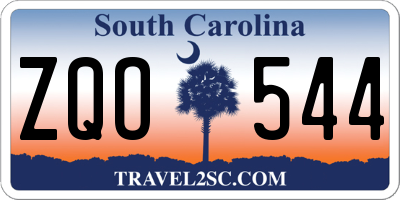 SC license plate ZQO544