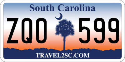 SC license plate ZQO599