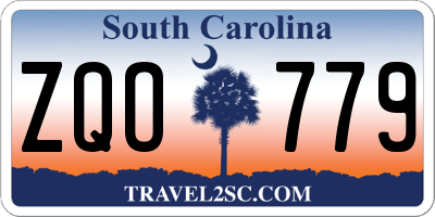 SC license plate ZQO779