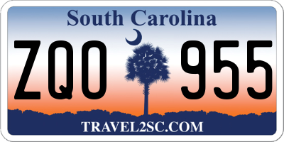 SC license plate ZQO955