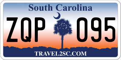 SC license plate ZQP095