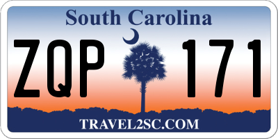 SC license plate ZQP171