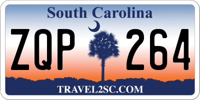 SC license plate ZQP264