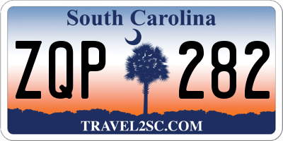 SC license plate ZQP282