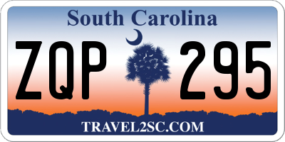 SC license plate ZQP295
