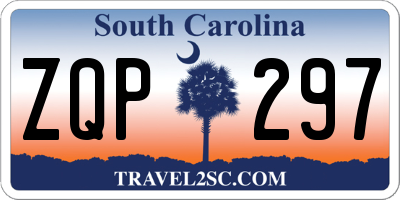 SC license plate ZQP297