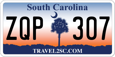 SC license plate ZQP307