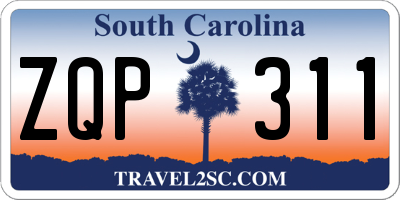 SC license plate ZQP311