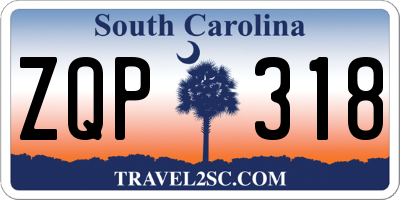 SC license plate ZQP318