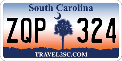 SC license plate ZQP324