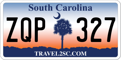SC license plate ZQP327