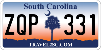 SC license plate ZQP331