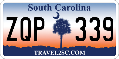 SC license plate ZQP339