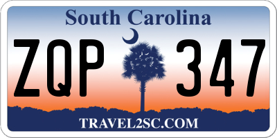 SC license plate ZQP347
