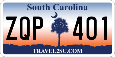 SC license plate ZQP401