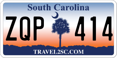SC license plate ZQP414