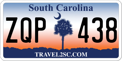 SC license plate ZQP438