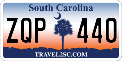 SC license plate ZQP440