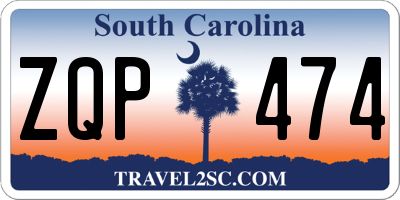 SC license plate ZQP474