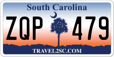 SC license plate ZQP479