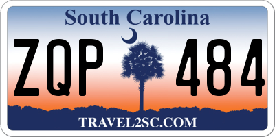 SC license plate ZQP484