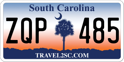 SC license plate ZQP485