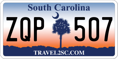 SC license plate ZQP507