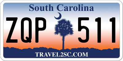 SC license plate ZQP511