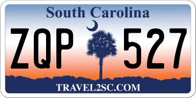 SC license plate ZQP527