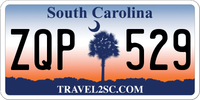 SC license plate ZQP529