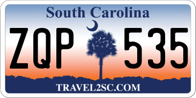 SC license plate ZQP535