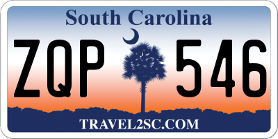 SC license plate ZQP546