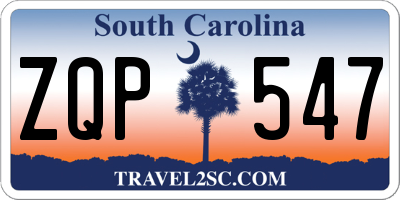 SC license plate ZQP547