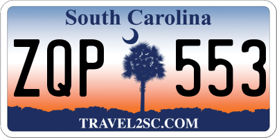 SC license plate ZQP553