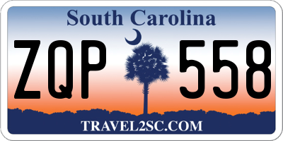 SC license plate ZQP558