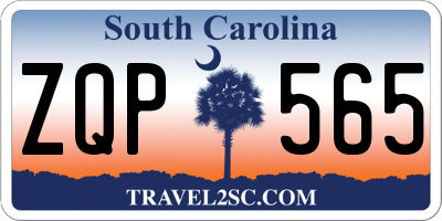 SC license plate ZQP565
