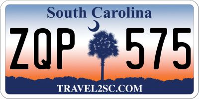 SC license plate ZQP575