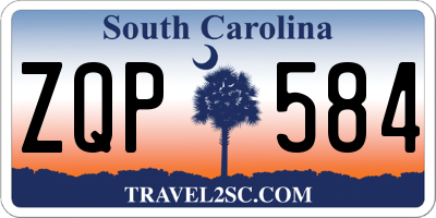 SC license plate ZQP584