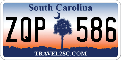 SC license plate ZQP586