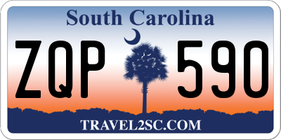 SC license plate ZQP590