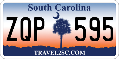 SC license plate ZQP595
