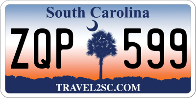 SC license plate ZQP599