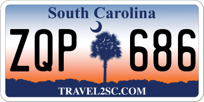 SC license plate ZQP686