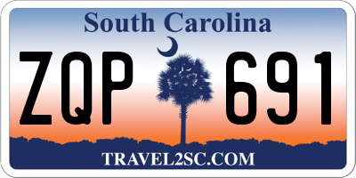 SC license plate ZQP691