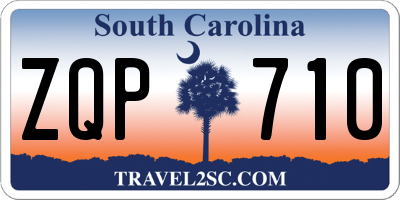 SC license plate ZQP710