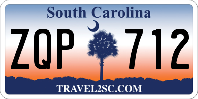 SC license plate ZQP712